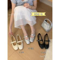 2026新款韩国东大门春夏季蝴蝶结一字带奶奶鞋玛丽珍鞋芭蕾舞鞋女