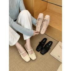批发2026新款半拖法式<b class='q'>复古</b>蝴蝶结玛丽珍鞋女内增高芭蕾舞鞋休闲单鞋女