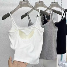 批发2026夏季新款时尚后背镂空背心外穿辣妹修身显瘦内搭短款上衣