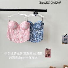 批发<b class='q'>秋</b>季小众新款性感法式抹胸2025修身显瘦外穿背心辣妹束腰鱼骨上衣