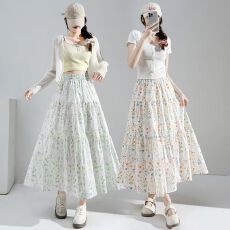 韩系清新高腰碎花显瘦半身裙2026温柔夏季春夏新款气质宽松