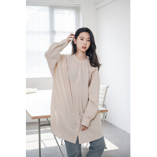 批发2026春季新款女式衬衫连衣裙夏季穿搭纯棉柔软宽松长款衬衣裙