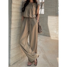 批发已出 2026<b class='q'>韩国</b>chic压褶背心衬衫高腰西裤休闲长裤套装女