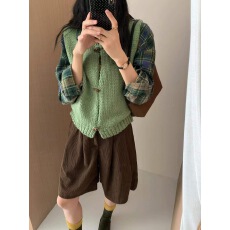 批发重工复古马甲针织毛衣外套女2025年新款春秋冬季慵懒风高级感