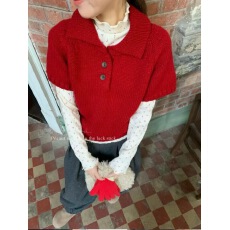 批发2025百搭虽然是短袖但是叠穿真好看的毛衣