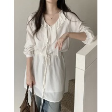 批发已出 东大门新款纯色荷叶边设计感抽绳收腰显瘦<b class='q'>连衣裙</b>