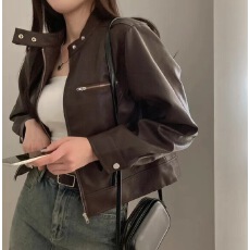 批发已出 韩版百搭立领<b class='q'>机车</b><b class='q'>皮衣</b>半高领长袖棒球服<b class='q'>皮衣</b>