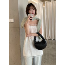 批发chic韩国氛围感叠穿<b class='q'>百搭</b>绝美天丝麻花边吊带裙