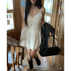 批发chic 小清新小众设计感短款小个子吊带<b class='q'>背心</b>连衣裙