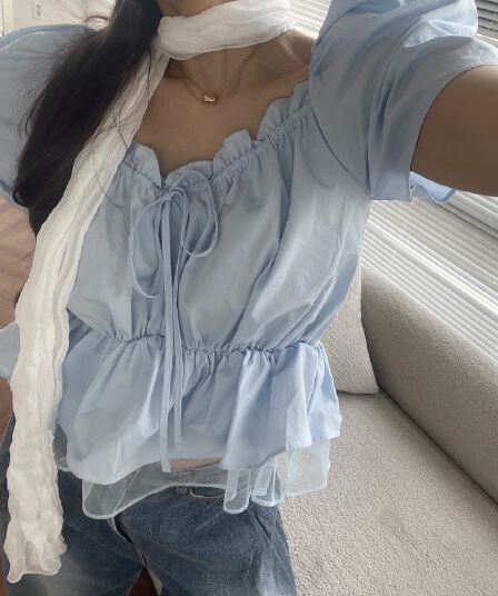 재고 있음 연령 감소 달콤함 패치워크 다용도 반팔 맨위 셔츠