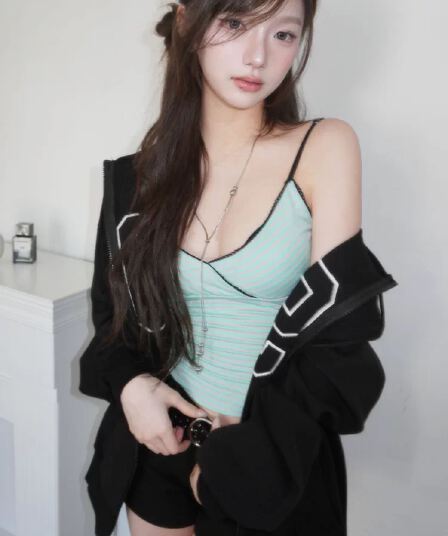 재고 있음 chic 한 부서 다용도 천년기 바람 레트로 조끼 작은 슬링 스트라이프 맨위