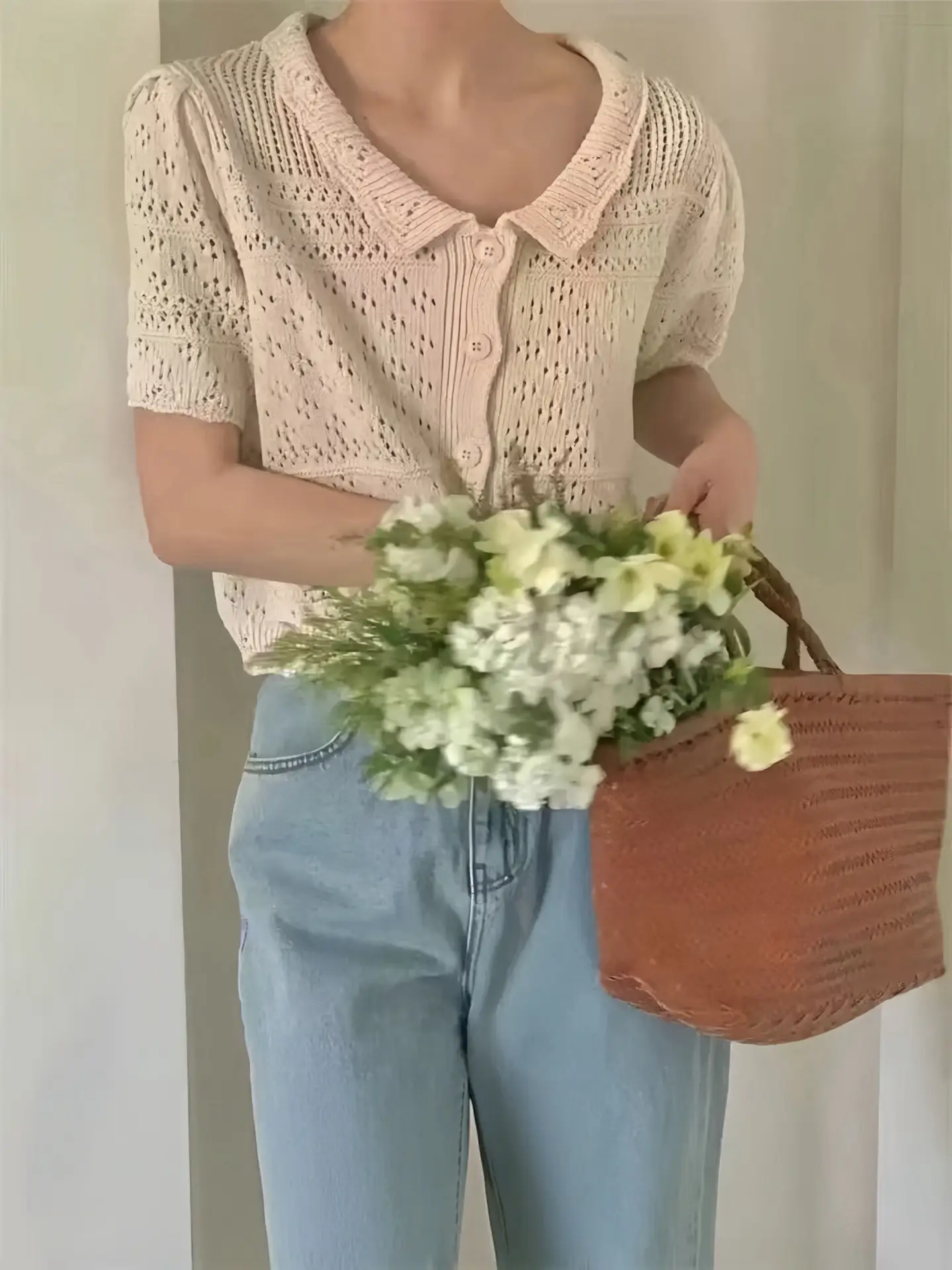 여름 오픈워크 니트 상세 이미지 7