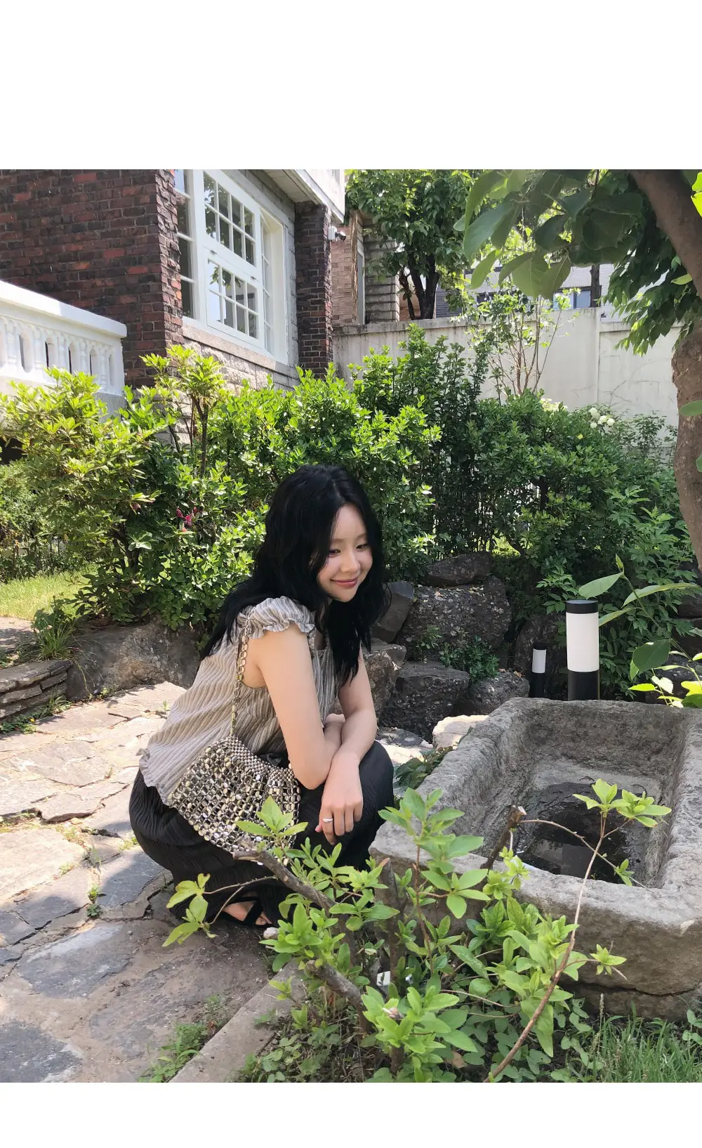 빈티지 스트라이프 오프숄더 러플 퍼프소매 셔츠 상세 이미지 19