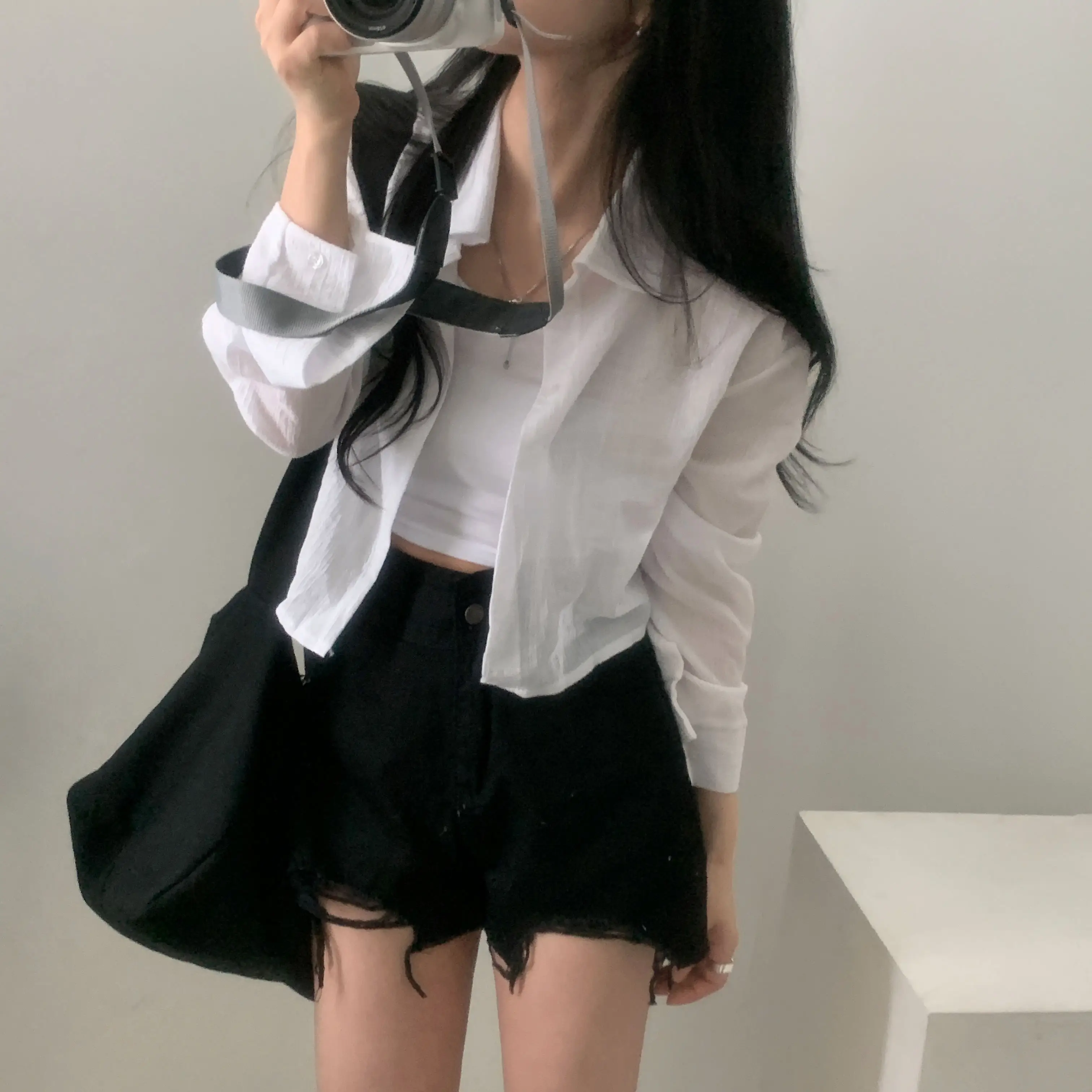 스트라이프 긴소매 셔츠 상세 이미지 6