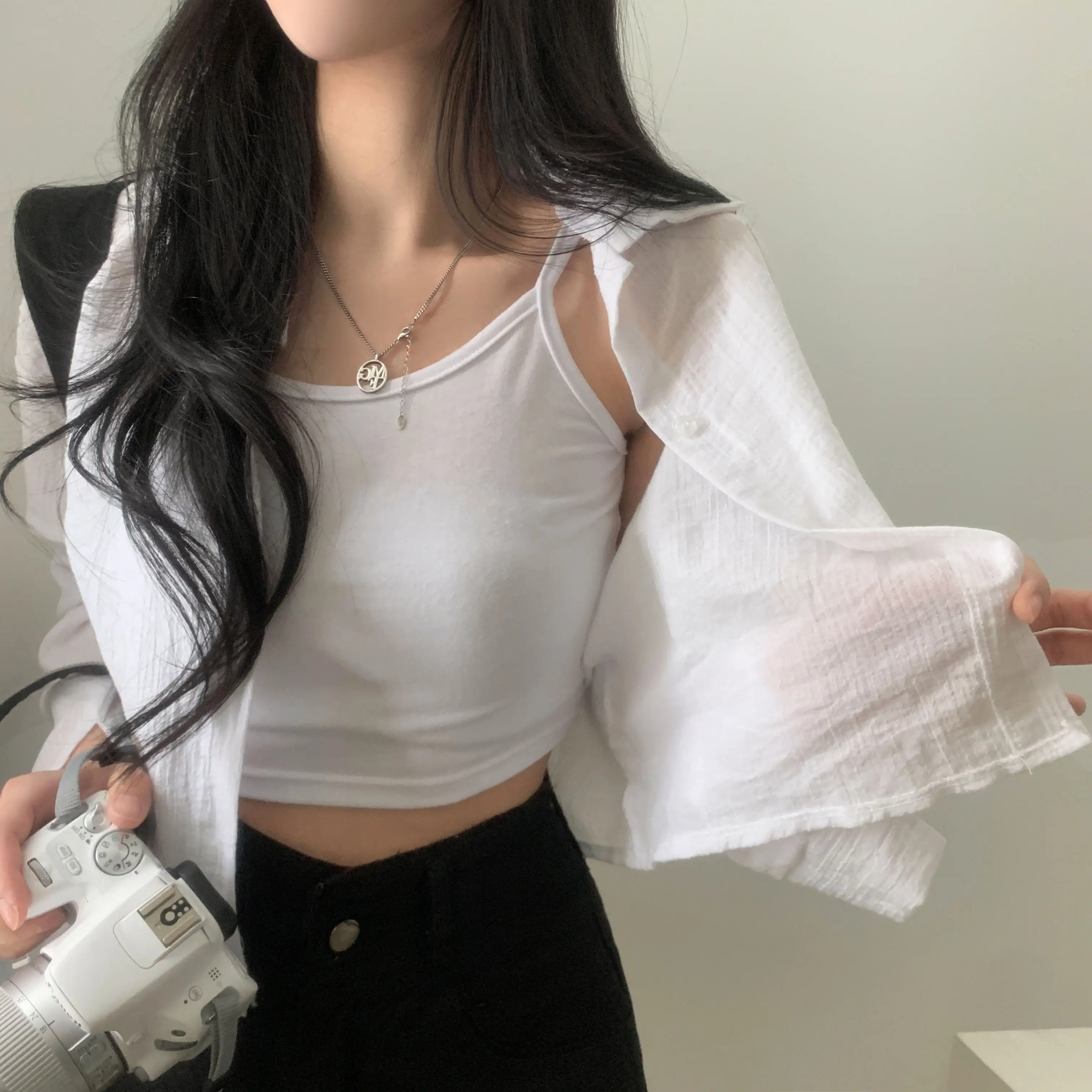 스트라이프 긴소매 셔츠 상세 이미지 9