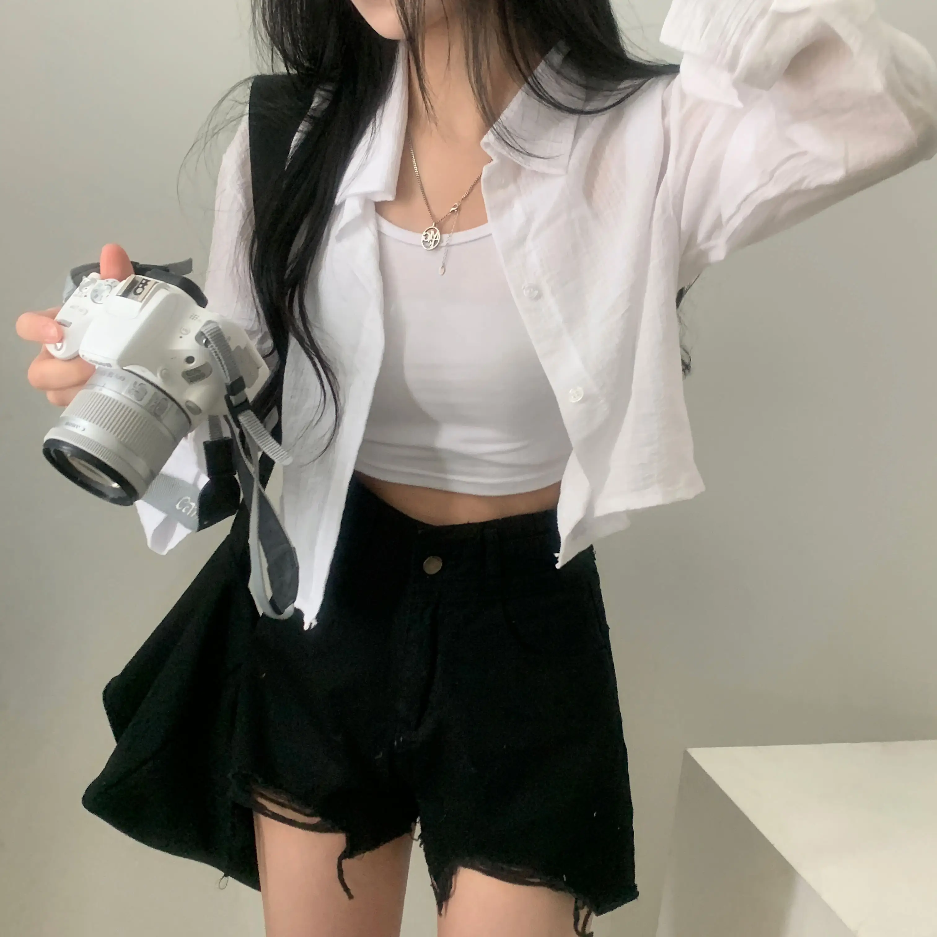 스트라이프 긴소매 셔츠 상세 이미지 24