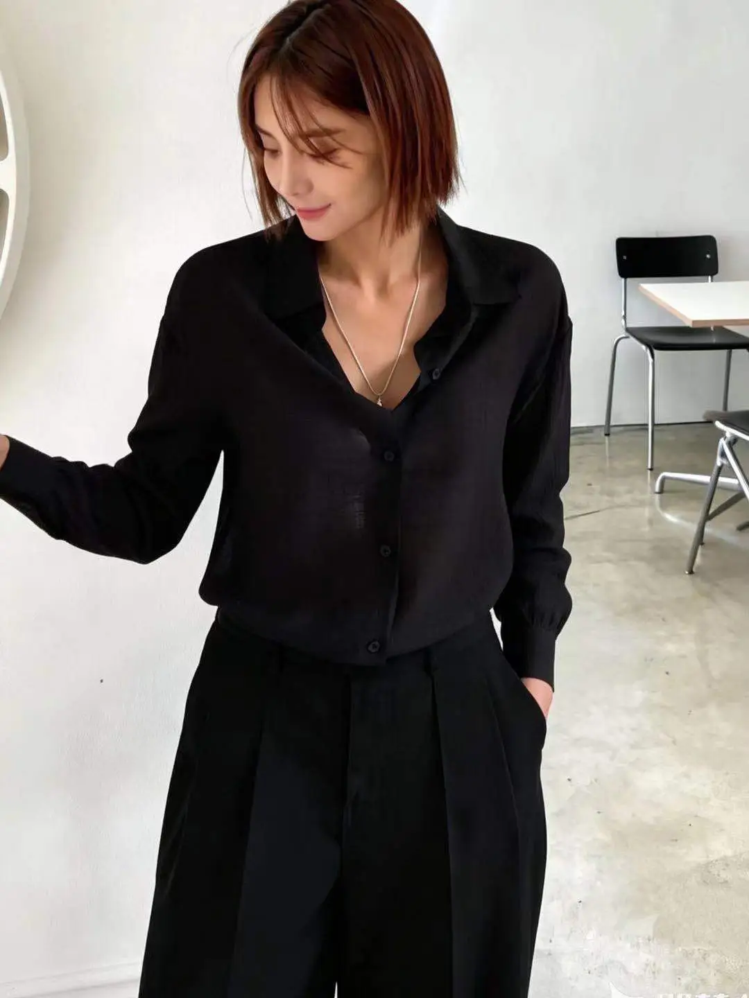 텐셀 긴소매 자외선 차단 셔츠 상세 이미지 10