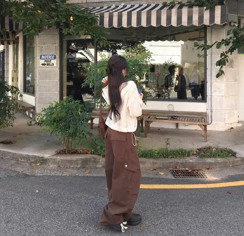 크로셰 오픈워크 지퍼 니트 후드 가디건 상세 이미지 20