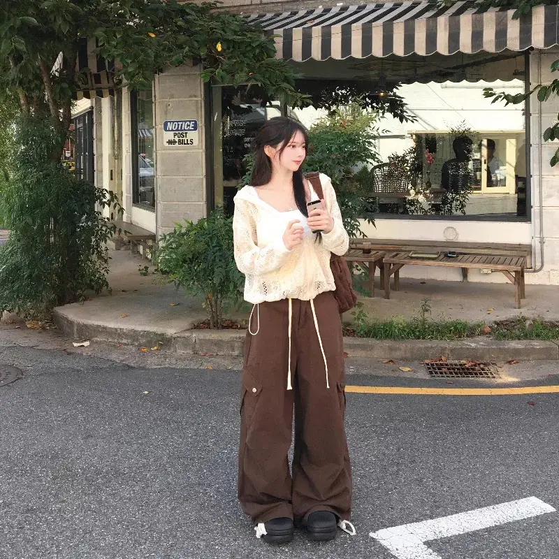 크로셰 오픈워크 지퍼 니트 후드 가디건 상세 이미지 25