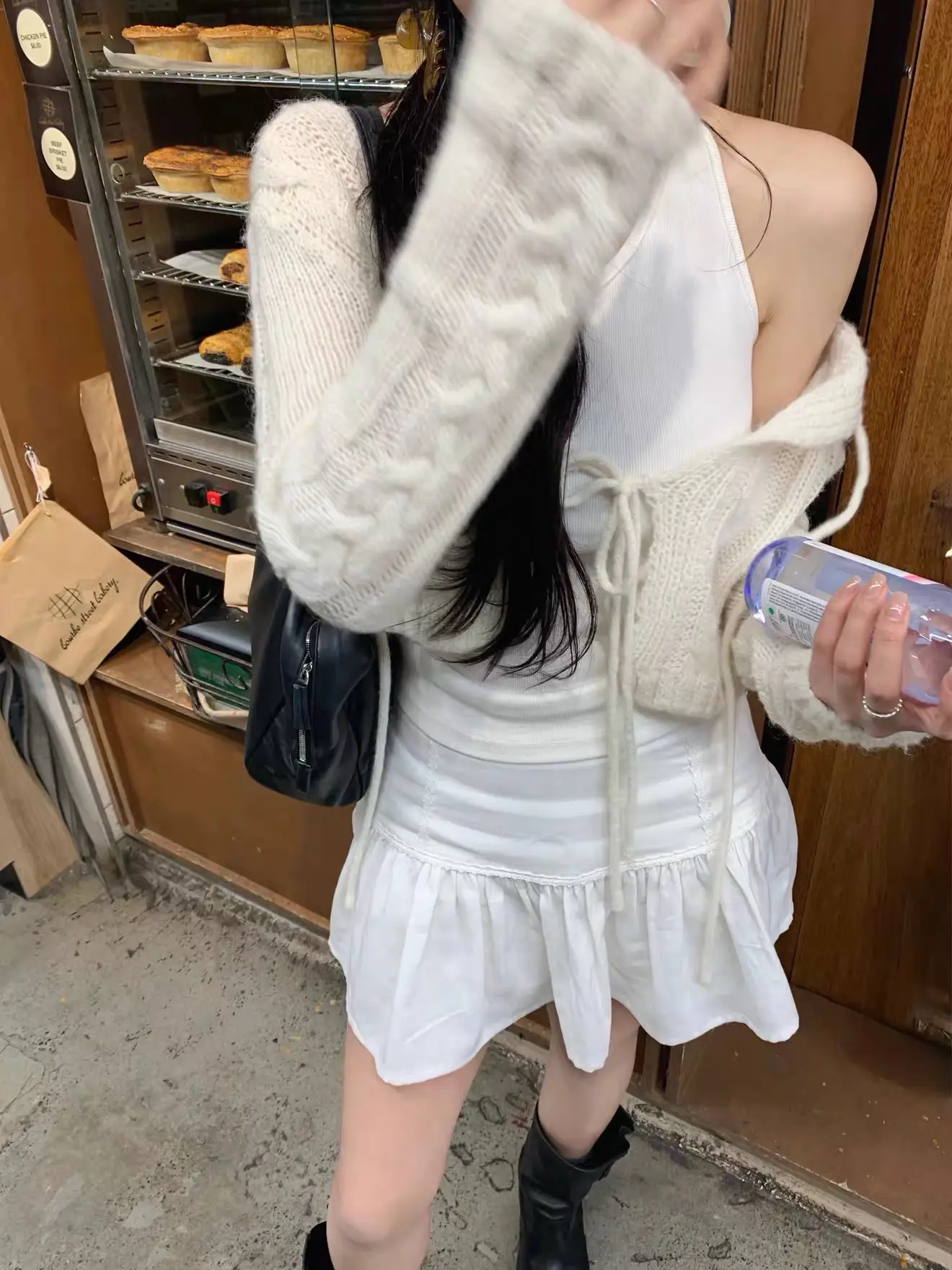 V넥 레이스 가디건 상세 이미지 3