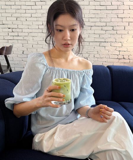 chic 한 부서 부드러운 달콤함 연령 감소 광장 칼라 오프숄더 벌룬 소매 레이스업 캐주얼 휴가 자외선 차단 맨위 쉬폰 블라우스