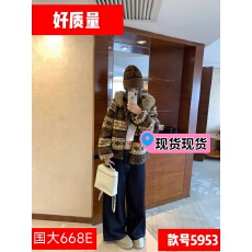 批发羊羔毛外套女<b class='q'>秋</b>冬穿搭慵懒风提花连帽毛领棉服宽松保暖上衣