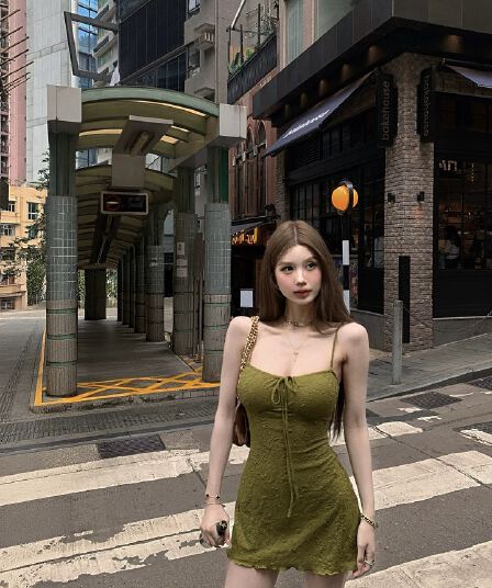 tongiiuu 웨이 팬 모니카 레트로 휴가 질감 슬립 여성 드레스 허리 수축 슬림해 보이는 한 마디 미니 스커트