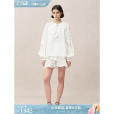 批发Fabrique白月光法式纯棉刺绣衬衫短裙<b class='q'>休闲</b>度假<b class='q'>套装</b>女白色衬衣上衣