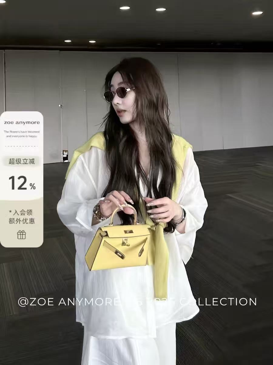 zoe anymore 현재 문제 사랑 라이 경기 서울 루즈핏 자외선 차단 긴팔 셔츠 느슨함 센스 표지 고기 셔츠 여성