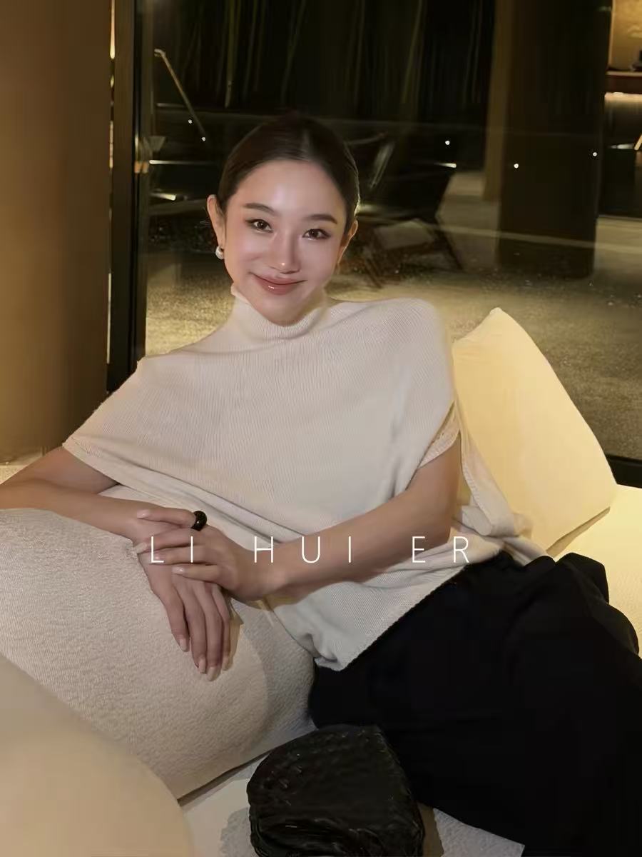 lihuier 리 후이 어린이 달 먼지 빛 사람들 코치 오래된 돈 바람 착용 가져 가라. 여성 반하이넥 양모 니트 스웨터 맨위