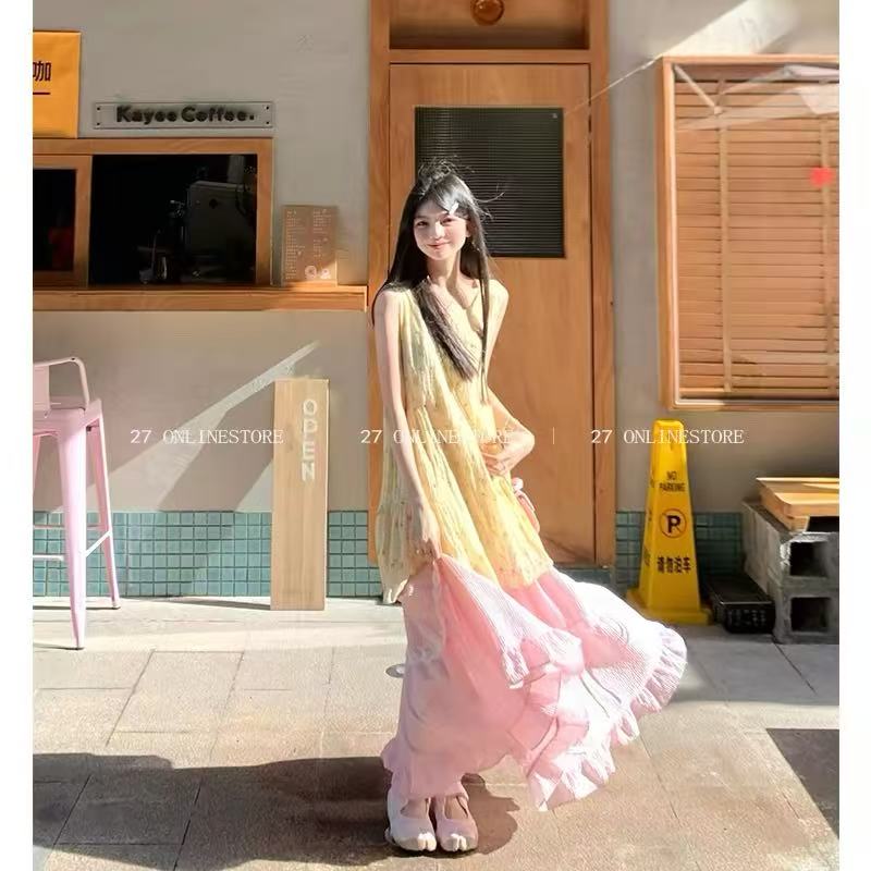 27 onlinestore 품격 연령 감소 부드러운 자이언트 잘 생긴 도파민 점프 슈트 치마