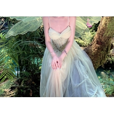 批发项天鹅er 法式吊带连衣<b class='q'>裙</b>女2026夏季新款蕾丝拼接长<b class='q'>裙</b><b class='q'>网纱</b><b class='q'>裙</b>子