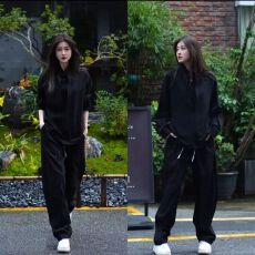 批发男女情侣休闲运动套装女<b class='q'>春</b>秋新款宽松休闲韩版卫衣阔腿裤两件套潮