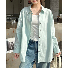 批发<b class='q'>实拍</b>实价#纯色长袖<b class='q'>衬衫</b>外套女秋2025新款慵懒风宽松休闲百搭<b class='q'>衬衣</b>