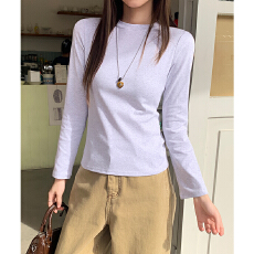 批发实拍实价#白色<b class='q'>打底衫</b>内搭女上衣秋冬基础简约休闲百搭修身纯色