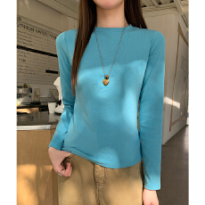 批发实拍实价#白色<b class='q'>打底衫</b>内搭女上衣秋冬基础简约休闲百搭修身纯色