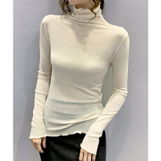 批发实拍#<b class='q'>蕾丝</b>打底衫女冰丝网纱薄款春季防晒内搭<b class='q'>T</b><b class='q'>恤</b>长袖洋气上衣