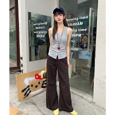 批发实拍实价吊带背心女内搭<b class='q'>春</b>外穿2026新款性感纯欲挂脖露背无袖上衣