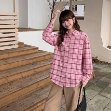 批发实拍实价#休闲复古<b class='q'>格子</b><b class='q'>衬衫女</b>2026秋季衬衣外搭开衫宽松长袖上衣