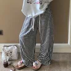 批发果子狸 2025秋冬新款单女海岛绒休闲宽松款长裤家居服