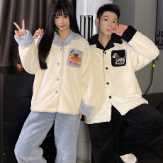 批发果子狸 新款冬季 260g法兰绒 <b class='q'>情侣</b><b class='q'>男女</b>睡衣套装<b class='q'>家居服</b>