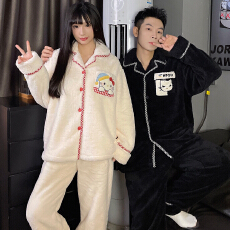 批发果子狸 新款冬季 260g法兰绒 <b class='q'>情侣</b><b class='q'>男女</b>睡衣套装<b class='q'>家居服</b>