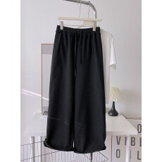 批发运动阔腿裤女2025新款秋冬加绒休闲宽松弯刀裤<b class='q'>哈伦</b>卫裤<b class='q'>运动裤</b>