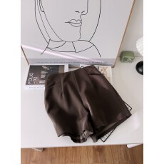 批发秋<b class='q'>冬</b>短裤女高腰宽松韩版百搭显瘦a字阔腿西装毛呢短裤靴裤