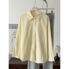 批发爆款正肩白纯色<b class='q'>衬衫</b>内搭叠穿春秋长袖上衣<b class='q'>休闲</b><b class='q'>男</b>女情侣款外套