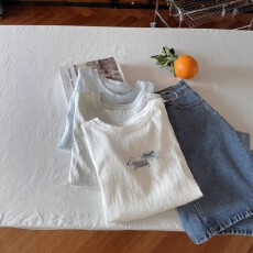 批发腊肠狗纯棉夏卡通印花短袖舒适<b class='q'>男</b>女款情侣学院风圆领优选T恤