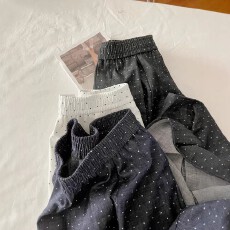 批发波点休闲裤女2026新款大码胖mm遮胯显瘦女裤春夏