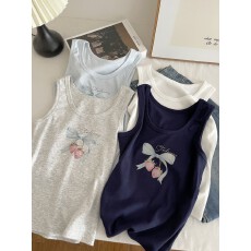 批发吊带背心女夏<b class='q'>大码</b>薄款内搭打底设计感小众无袖运动外穿上衣潮