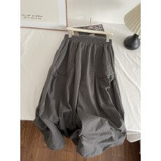 批发【文艺松弛】超爆松紧腰量感灯笼<b class='q'>裤</b>女松弛感穿搭花苞休闲<b class='q'>裤</b>