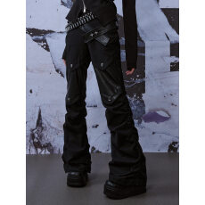 批发美式复古水洗做旧cleanfit<b class='q'>牛仔裤</b><b class='q'>男</b>高街微喇弯刀vibe显瘦黑色裤子